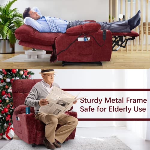 Electric Power Lift Recliner Oversize Chair Fabric U668021