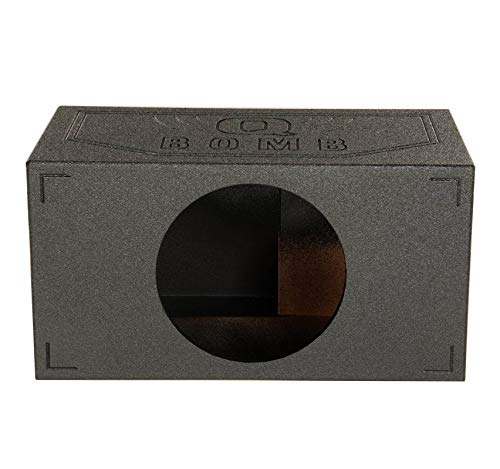15 Inch Ported Car Subwoofer Sub Box Enclosure with Black Finish Q597