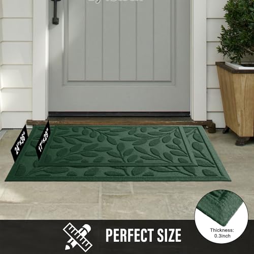 Heavy Duty Natural Rubber Door Mat, 36×24, Black V929042