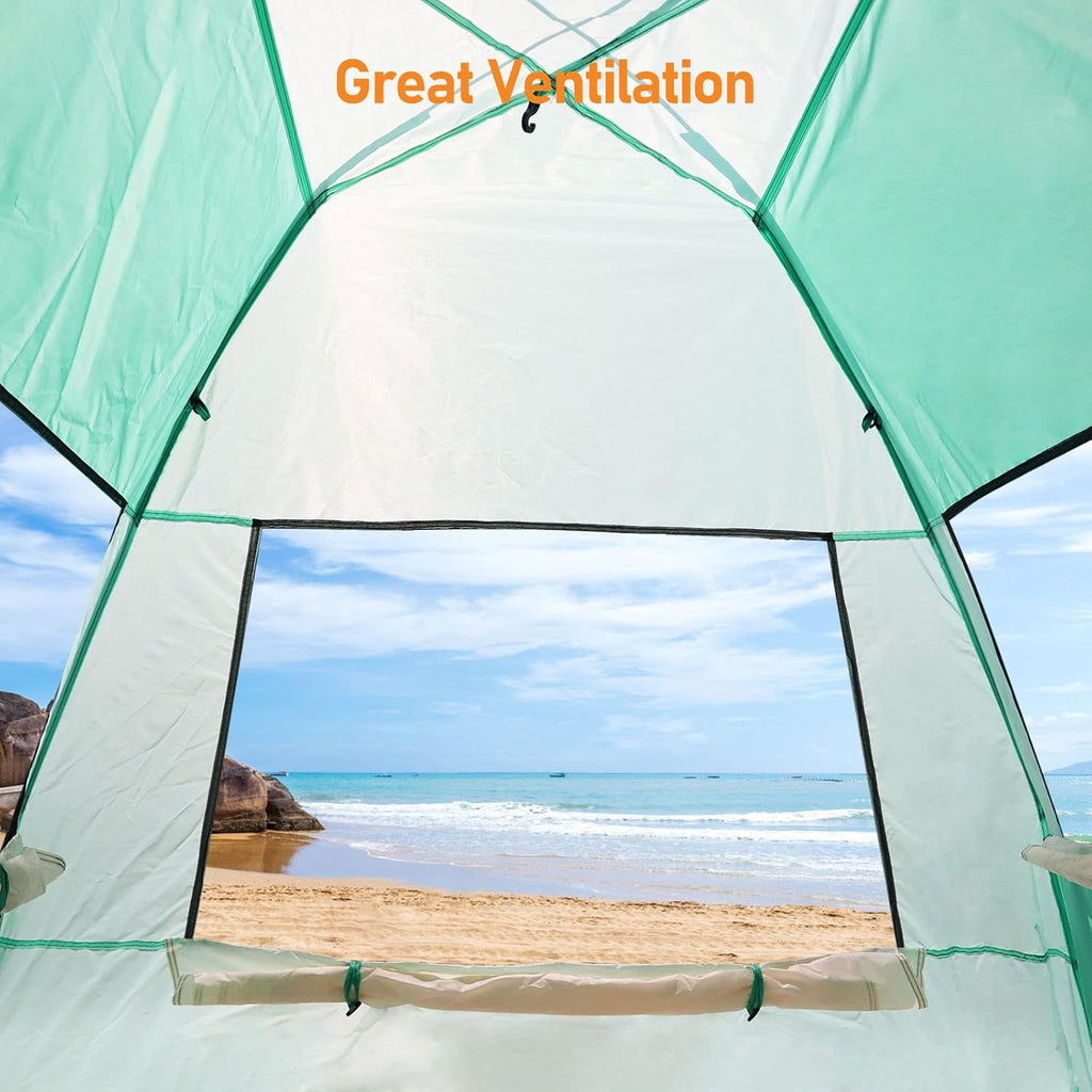 Green 2 Person Pop Up Beach Tent C203821