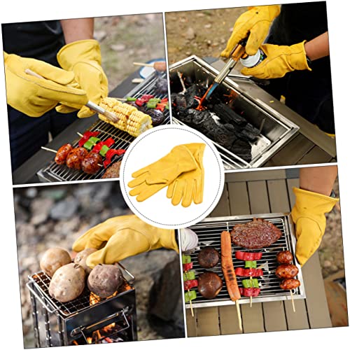 2 Pairs Gloves Grill Mitt Cooking Mitten R865