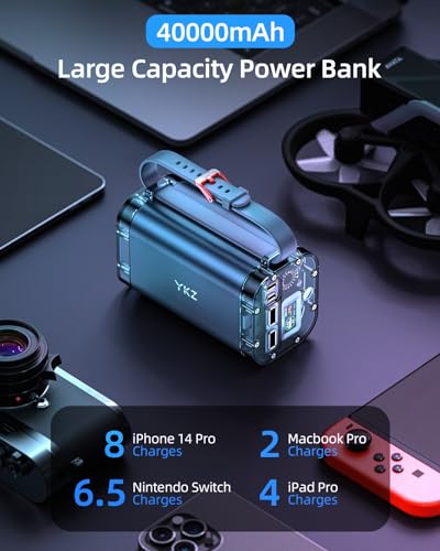 100W 40000mAh Portable Power Bank with Digital Display V596