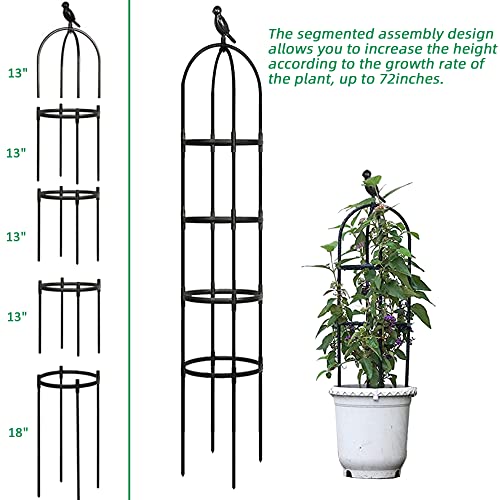 Rustproof Metal 6ft Garden Trellis for Climbing Plants J71628