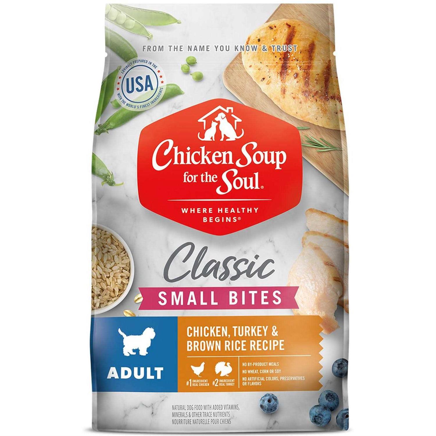 Chicken Turkey & Brown Rice Recipe Small Bites Dry Dog Food M353021