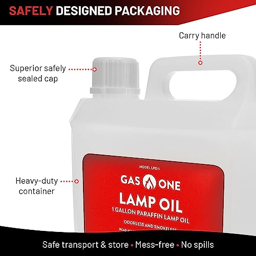 1 Gallon (128oz) Clear Liquid Paraffin Lamp Oil Z3472