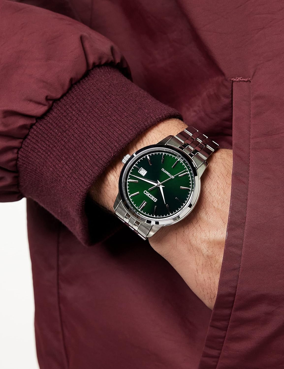 Green Stainless Steel Automatic Watch X373424